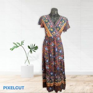 Boho Wrap Dress